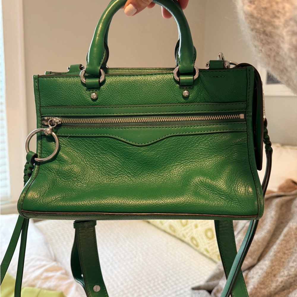 Rebecca Minkoff Green Satchel with Structured Design